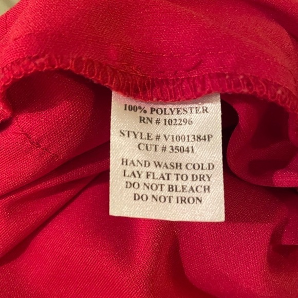 Women’s Red Connected Petite Dress - Picture 4 of 5